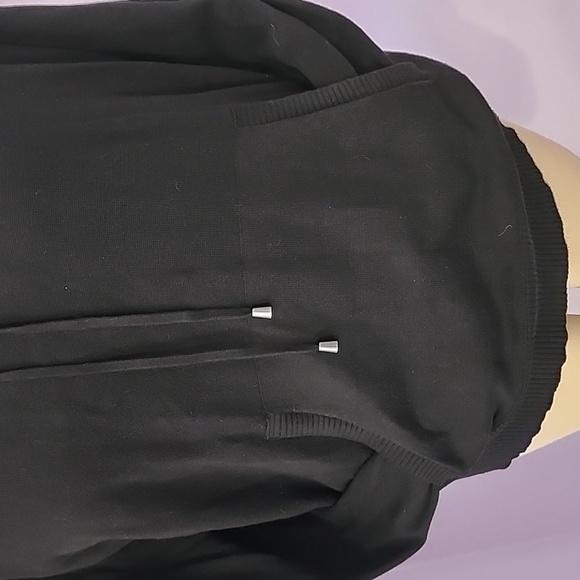 Jones New York Signature Cowel Neck Black Sweater - Picture 3 of 14